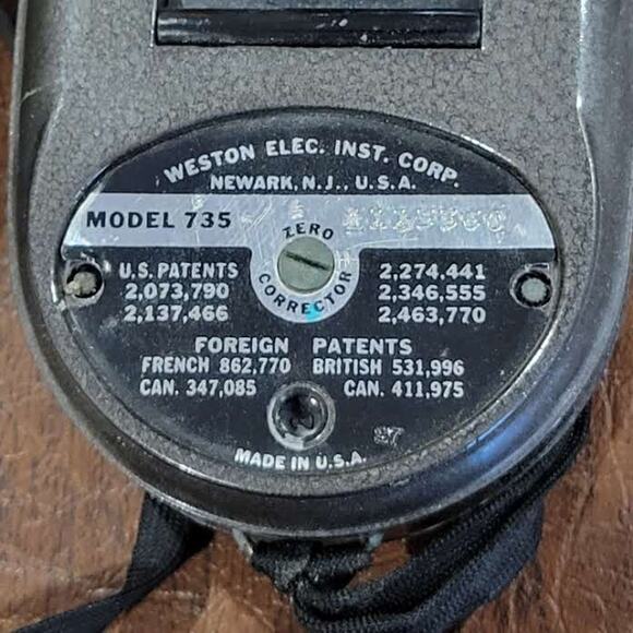Vintage Weston Master II Universal Exposure Meter Model 735 with Leather case - Picture 10 of 11